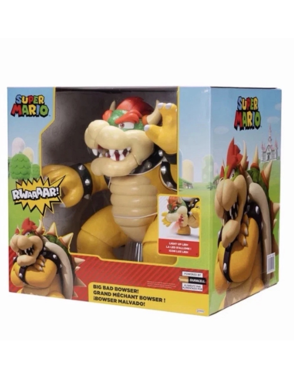 Nintendo Super Mario Big Bad 12"
Bowser Action Figure - Lights Up, Sounds
NIB
